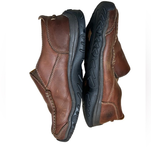 TIMBERLAND Boy's Leather Dark Brown Comfortable Slip On School Shoe-Size 3 - Picture 2 of 9